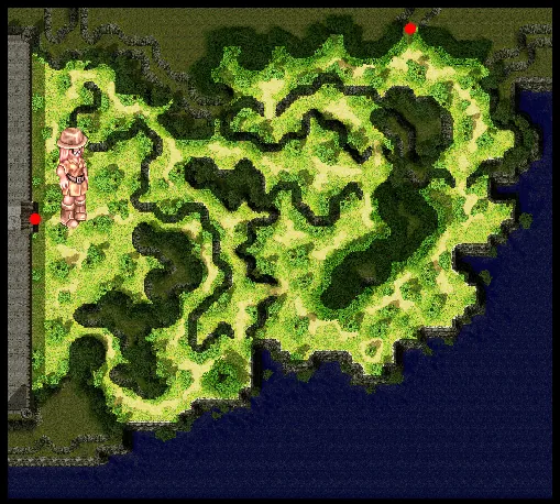 emplacement d'Izlude 2F sur la carte du monde, à l'est de Prontera