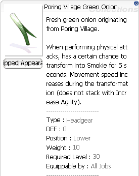 objet Poring Village Green Onion