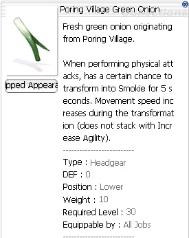 objet Poring Village Green Onion
