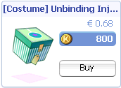 Costume Unbinding Injector dans la boutique en ligne