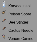 ingrédients de l'Enchant Deadly Poison pour Assassins